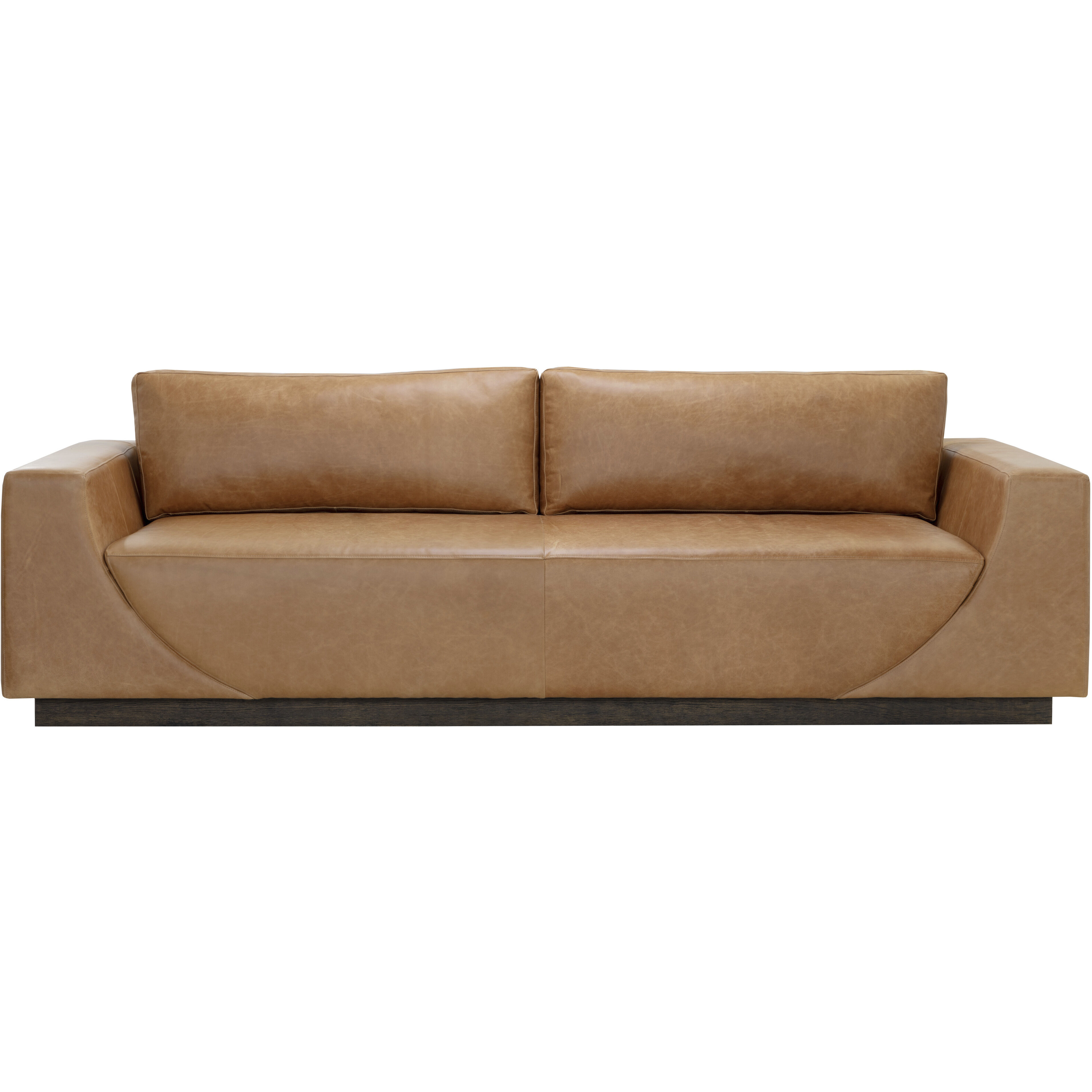Anakin Dark Brown / Tuscany Cognac Leather Sofa